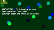 [MOST WISHED]  Litigating Across the Color Line: Civil Cases Between Black and White Southerners
