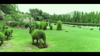 Beautiful Theme Gardens at Ramoji Film City.