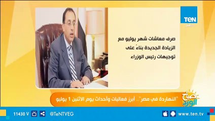 النهاردة فى مصر.. أبرز فعاليات وأحداث يوم الاثنين 1 يوليو
