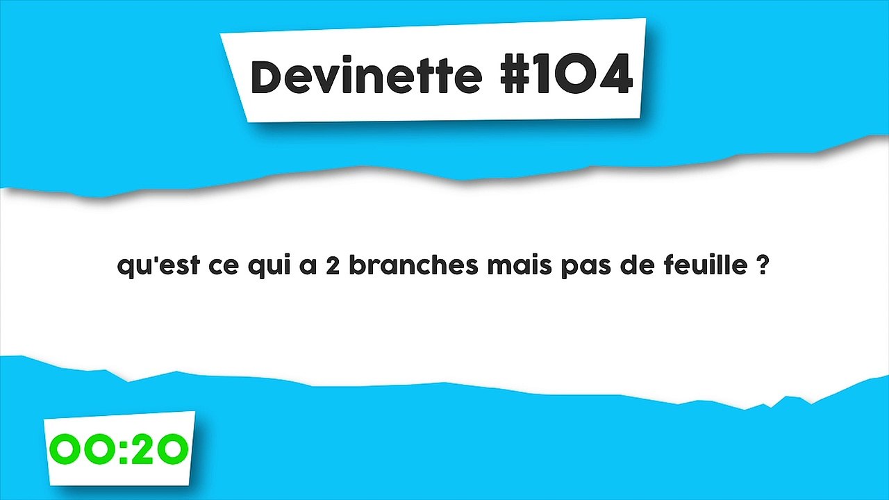 Devinette #104 : 2 branches