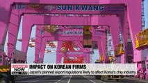 Impact of Japan's planned export regulations on Korean firms