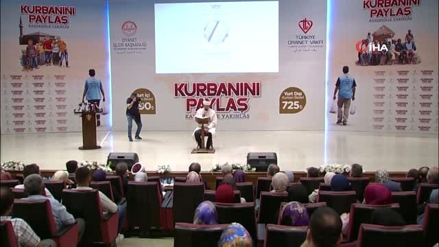 Diyanet İşleri Başkanı Erbaş: 2019 yılı vekaletle kurban kesim programı kapsamında yurt içi ve...