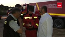 Emergencias Madrid continúa trabajando en el incendio de Cenicientos