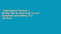 Hashimoto's Protocol: A 90-Day Plan for Reversing Thyroid Symptoms and Getting Your Life Back