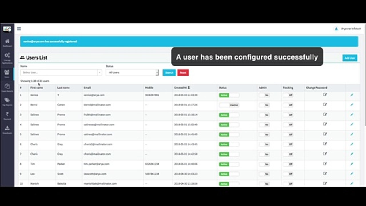 DeskTrack: How to create users?