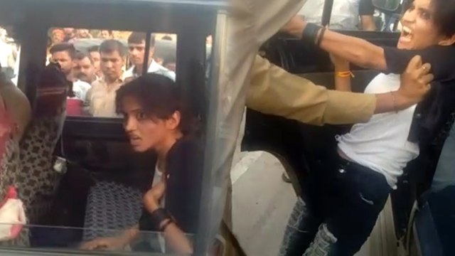 बीजेपी विधायक से मिलने पहुंची युवती का हाईवोल्टेज ड्रामा, पुलिस से की गाली-गलौज फिर ले गई थाने