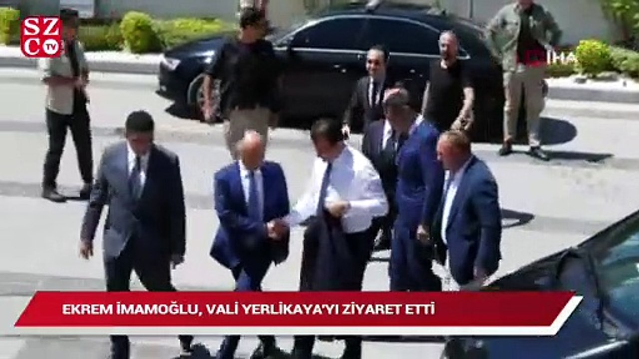İBB Başkanı Ekrem İmamoğlu, Vali Yerlikaya’yı ziyaret etti