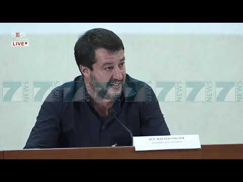 SALVINI SHPREH SHQETESIM PER KRIZEN POLITIKE NE SHQIPERI - News, Lajme - Kanali 7