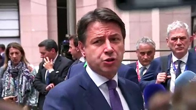 Bruxelles - Consiglio europeo straordinario punto stampa del Presidente Conte (01.07.19)