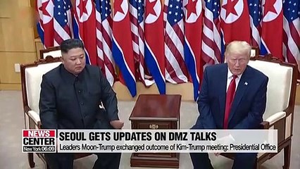 Presidential office says U.S. briefed Seoul on DMZ talks between Kim-Trump