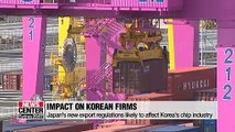 Impact of Japan's planned export regulations on Korean firms
