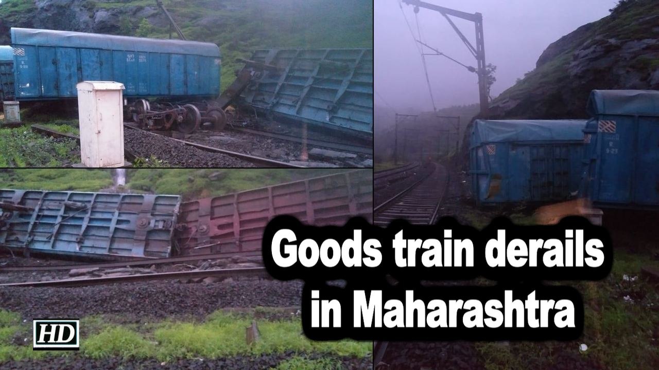 Goods train derails in Maharashtra
