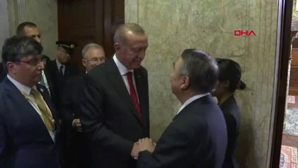 DHA DIŞ -Cumhurbaşkanı Erdoğan, Japonya Temsilciler Meclisi Başkanı Tadamori'yi kabul etti