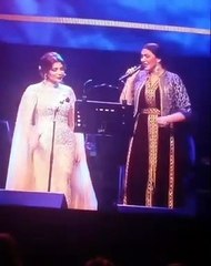 فيديو.. دويتو مُبهر لأصالة وأسماء لمنور على مسرح جدة