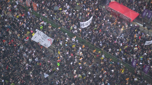 Annual march on Hong Kong handover anniversary diverted amid anti-extradition bill violence