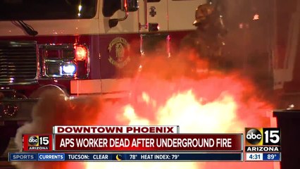 APS worker killed in underground fire