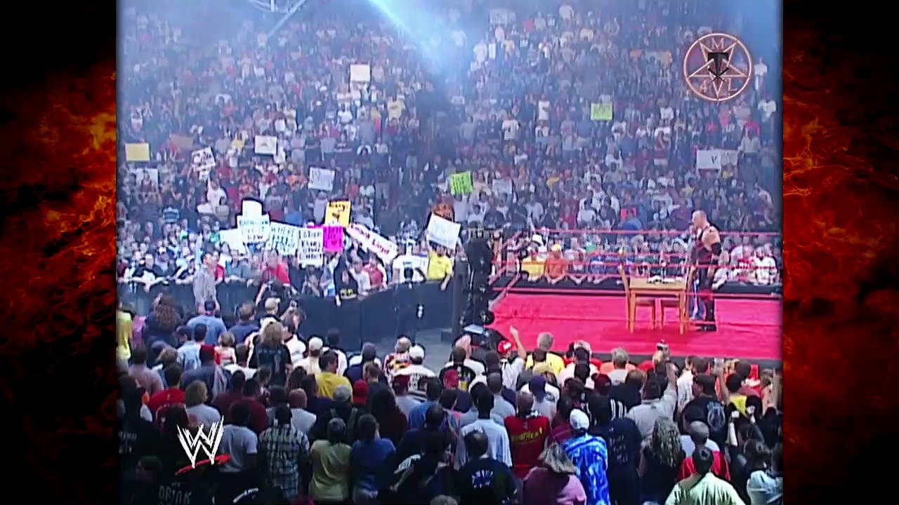 Kane vs Shane McMahon Last Man Standing Contract Signing 9/15/03