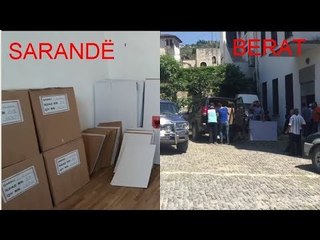 Report TV -Shpërndahen materialet zgjedhor në QV e Sarandës dhe Beratit