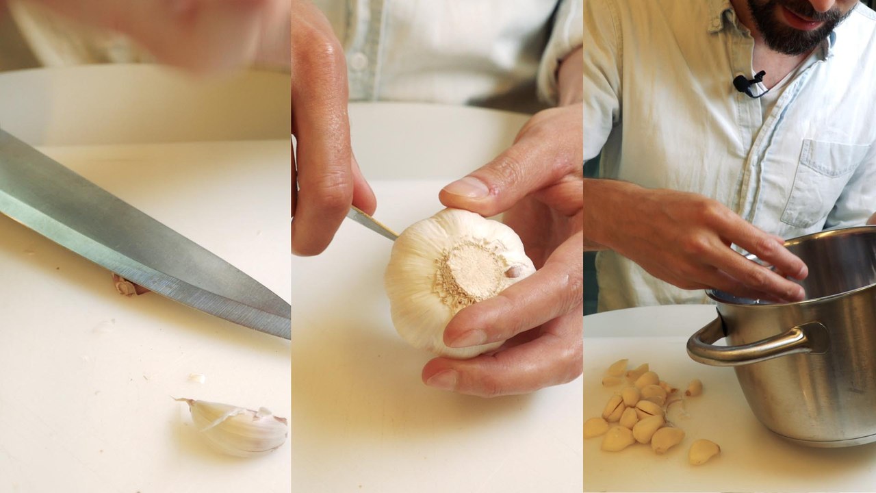 Knoblauch schälen: Drei Methoden im Test