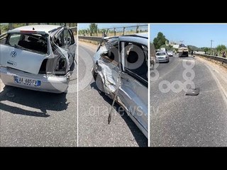 RTV Ora - Golfi përplaset me kamionin në dalje të Shkodrës