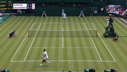 Wimbledon : Djokovic signe le premier "Hot Shot" de cette édition 2019