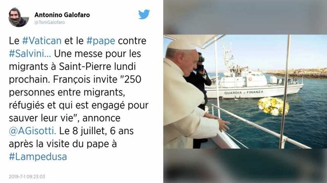 Le pape va célébrer une messe pour les migrants