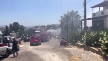 Bodrum'da çocuk parkında yangın