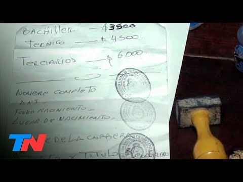 Falsificaban títulos secundarios y universitarios: pedían hasta $20.000