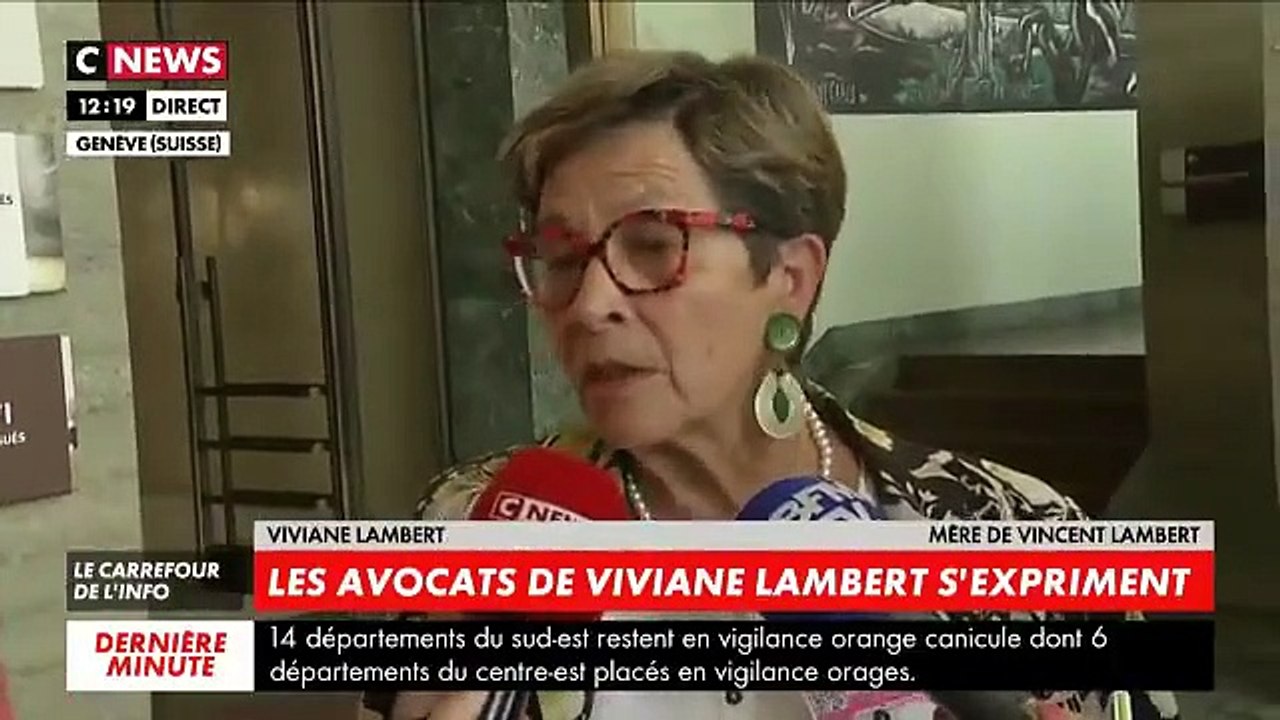 La mère de Vincent Lambert devant l'ONU cet après-midi: "Je crie tout haut que Vincent, on veut l'assassiner. Vincent n'est pas un légume !"