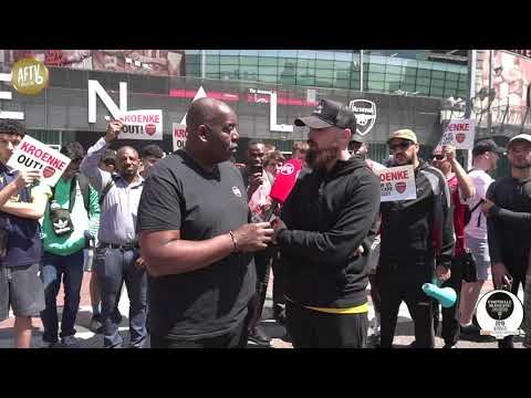 Fans Protest Against Arsenal Owner Stan Kroenke At Kit Launch! Ft Turkish