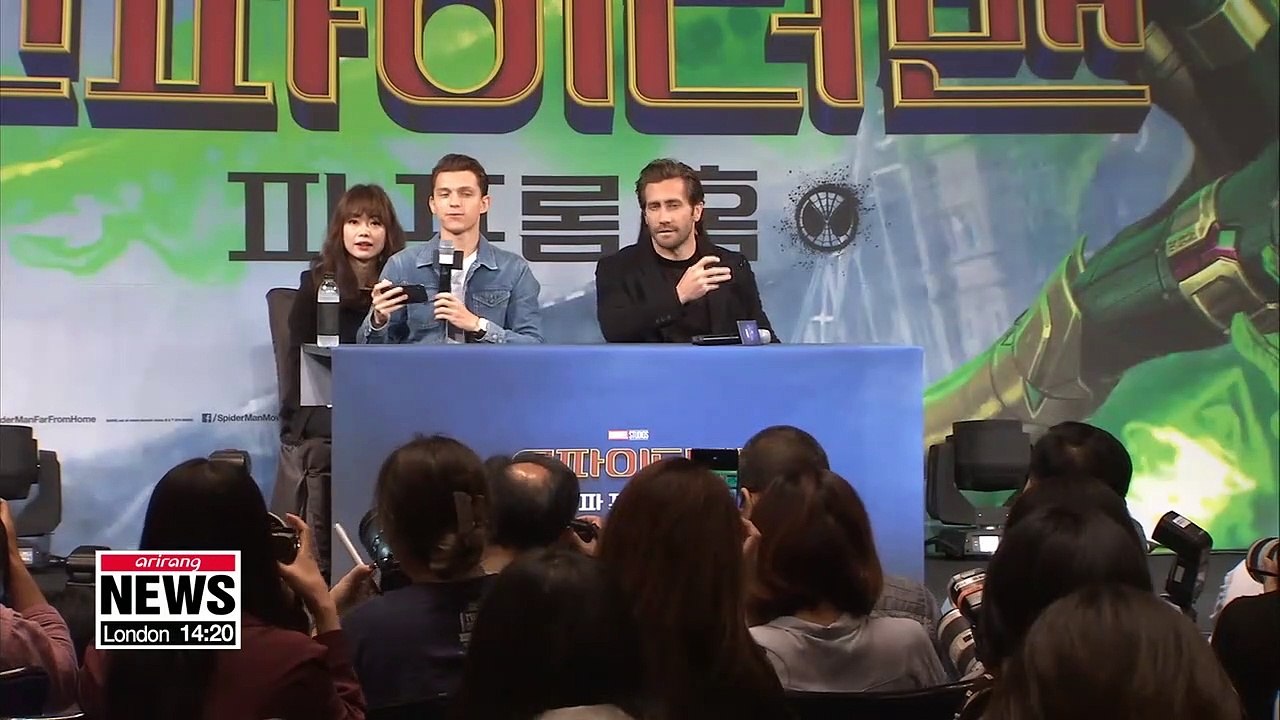 Actors Tom Holland and Jake Gyllenhaal visit S. Korea for 'Spider-Man: Far from Home' premiere