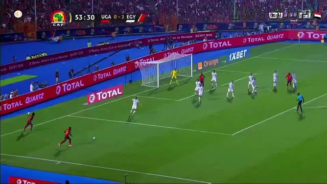 مباراه منتخب مصر و اوغندا كاس الامم الافريقيه الشوط الثاني 30__6_2019