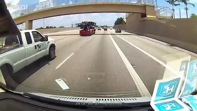 Merging Car Causes Massive Crash