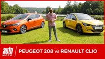 Nouvelle Peugeot 208 face à la Renault Clio 5 : 1er DUEL