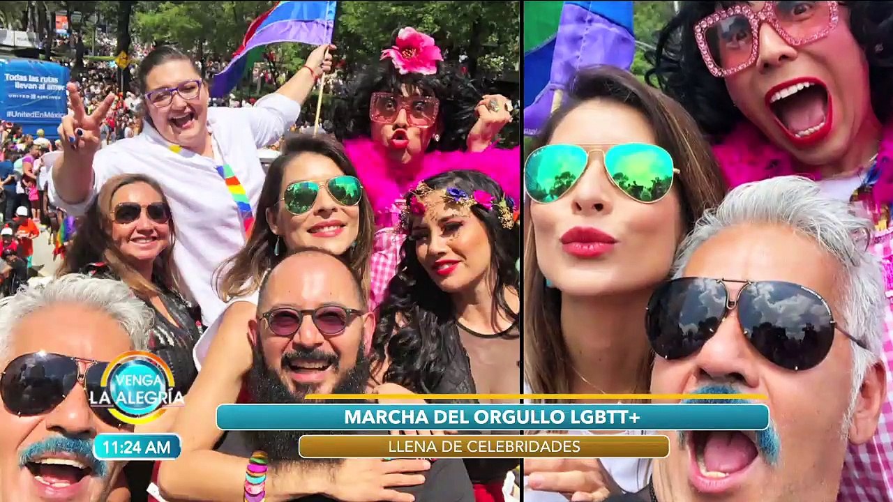 ¡Durante la Marcha del Orgullo LGBT muchos famosos fueron a apoyar! | Venga La Alegría