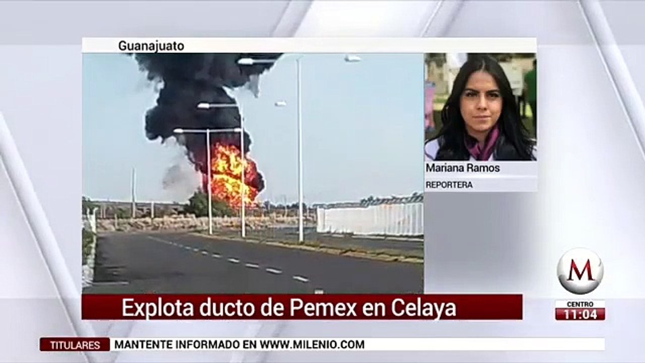 Explota ducto de Pemex en Celaya