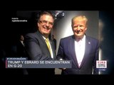 Imagen de la reunión de Ebrard y Trump en Osaka  | Noticias con Ciro Gómez Leyva