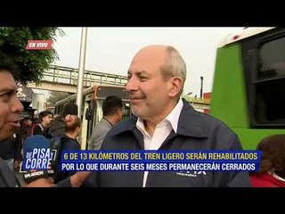 Primer día del cierre de un tramo del tren ligero en la #CDMX | De Pisa y Corre