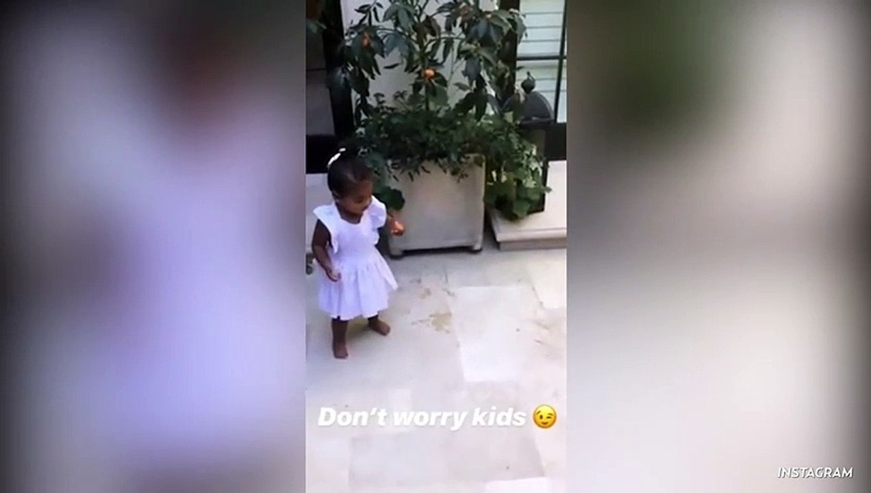 Fans Worry About -Choking Hazard- After True Puts An Unpeeled Kumquat In Her Mouth