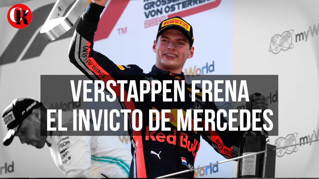 Verstappen frena el invicto de Mercedes