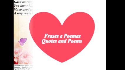 Good morning my love, i don't know live without you, love you! [Message] [Quotes and Poems]