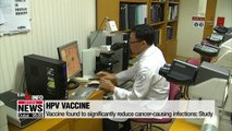 HPV vaccine found to significantly reduce cancer-causing infections; Study