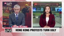 Hong Kong protesters storm main legislative building, clash with police