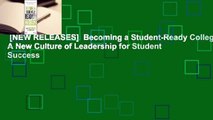 [NEW RELEASES]  Becoming a Student-Ready College: A New Culture of Leadership for Student Success