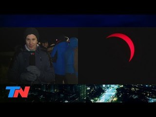 #EclipseDeSolEnTN: la emoción de Matías Bertolotti en el momento más esperado