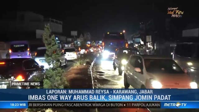 Simpang Jomin Padat Terimbas Satu Arah Arus Balik