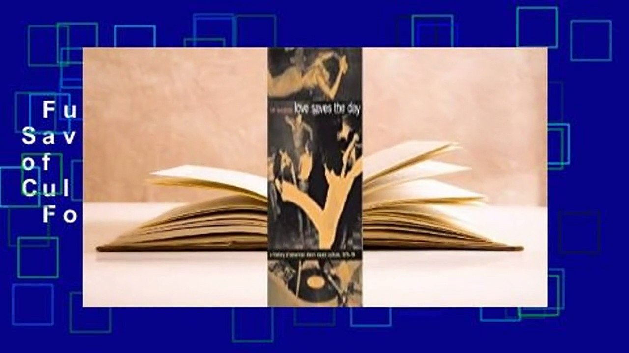 Full version  Love Saves the Day: A History of American Dance Music Culture, 1970-1979  For Kindle