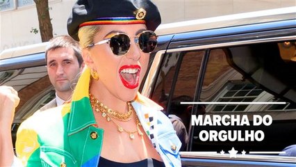 Celebridades se reúnem na marcha pelo orgulho gay