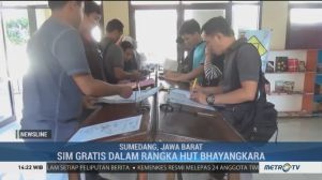HUT Bhayangkara, Warga yang Lahir Tanggal 1 Juli Gratis Buat SIM di Polres Sumedang