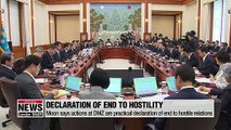President Moon gives his take on unconventional meeting at DMZ on Sunday